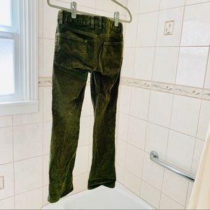 J. Crew Forest Green corduroy straight leg or cuff